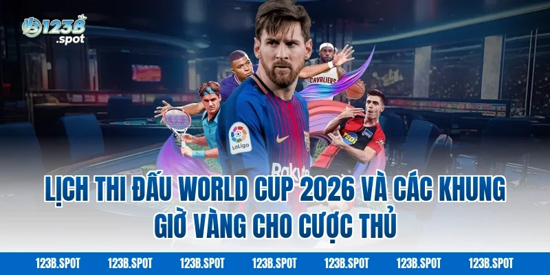 Lịch thi đấu World Cup 2026 và các khung giờ vàng cho cược thủ